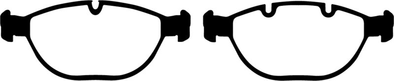 EBC 02-04 BMW X5 4.6 Greenstuff Front Brake Pads - DP61472 for 2002-2006 BMW X5 - detail view