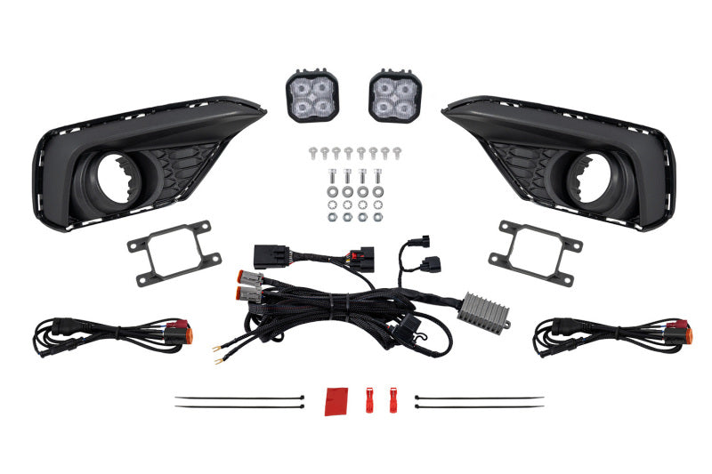 Diode Dynamics 2024 Ford Mustang EcoBoost SS3 Add-On Fog Lamp Kit  White Sport - DD7961
