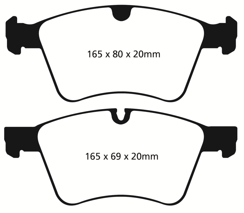 EBC 08-10 Mercedes-Benz GL320 3.0 TD (373mm Front Rotors) Yellowstuff Front Brake Pads - DP41860R