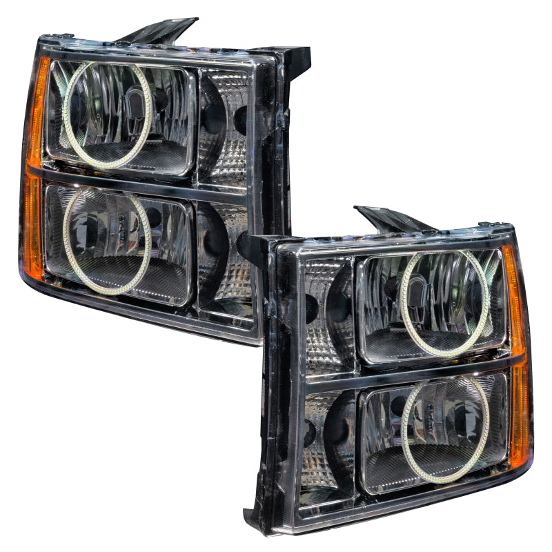 Oracle Lighting 07-13 GMC Sierra Pre-Assembled LED Halo Headlights - Blue SEE WARRANTY - 8165-002