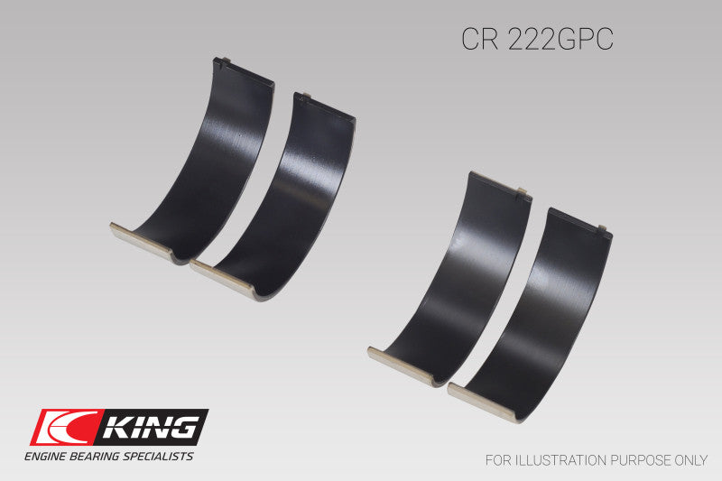 King Engine Bearings BMW N55B30A Sputter Replacement (Size STDX) Connecting Rod Bearing Set - CR222GPCSTDX