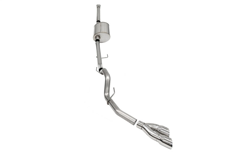Corsa 2021-2024 Ford F-150 SuperCrew/6.5in Bed 5.0L V8 Sport Cat-Back Single Side Exit-Polished - 21160