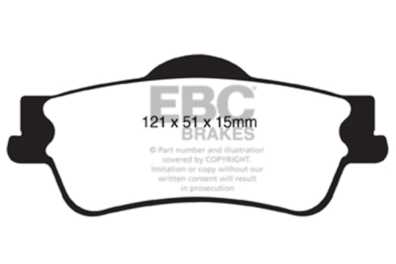 EBC 11+ Chevrolet Caprice 3.6 Ultimax2 Rear Brake Pads - UD1352