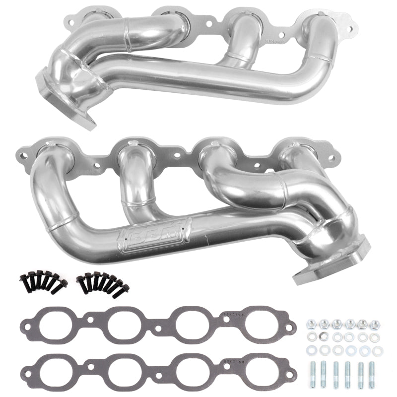 BBK 19-24 GM Full Size 5.3/6.2L Shorty Headers (Silver Ceramic) - 40480