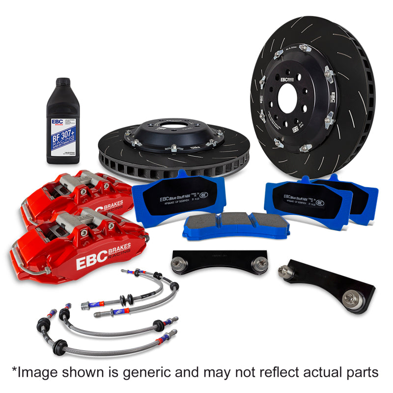 EBC Racing 2025+ Mini Cooper S/S JCW 2.0T Red Apollo-6 Calipers 355mm Rotors Front Big Brake Kit - BBK069RED-1