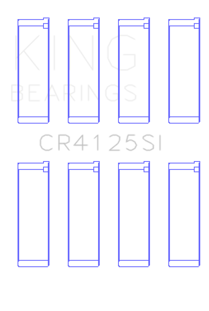 King Subaru EJ20/EJ22/EJ25 (Including Turbo) (Size STD) Silicone Bi-Metal Alum Rod Bearing Set - CR4125SI
