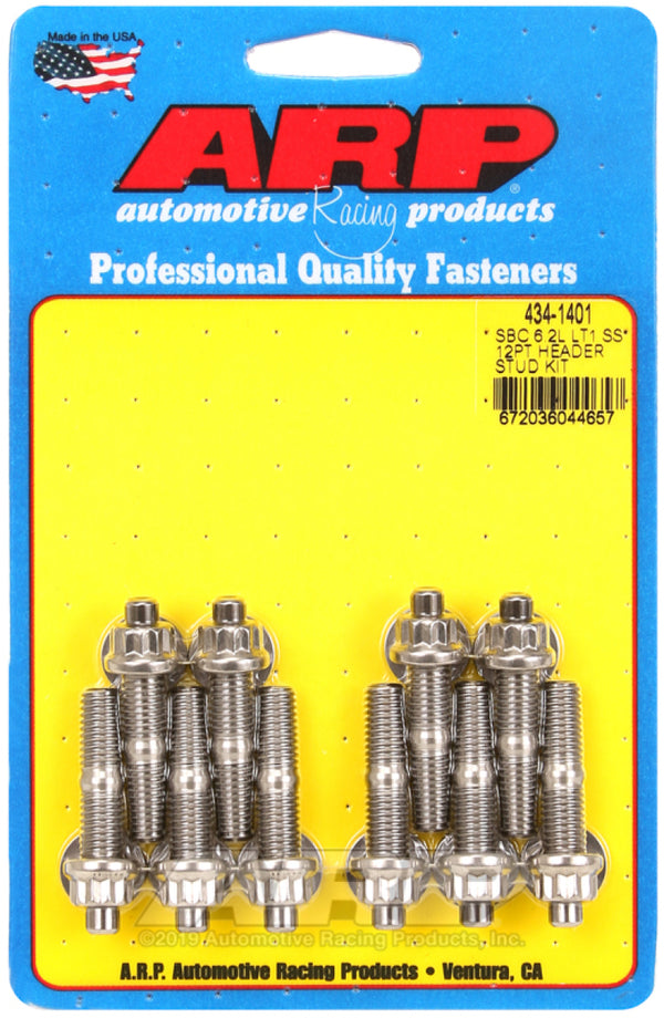 ARP SB Chevy 6.2L LT1 SS 12PT Header Stud Kit - 434-1401 by ARP