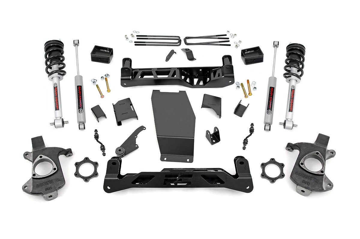 Rough Country - 5 Inch Lift Kit - Cast Steel - N3 Struts - Chevy/GMC 1500 (14-18 & Classic) - 22333 for 2014-2018 Chevrolet S