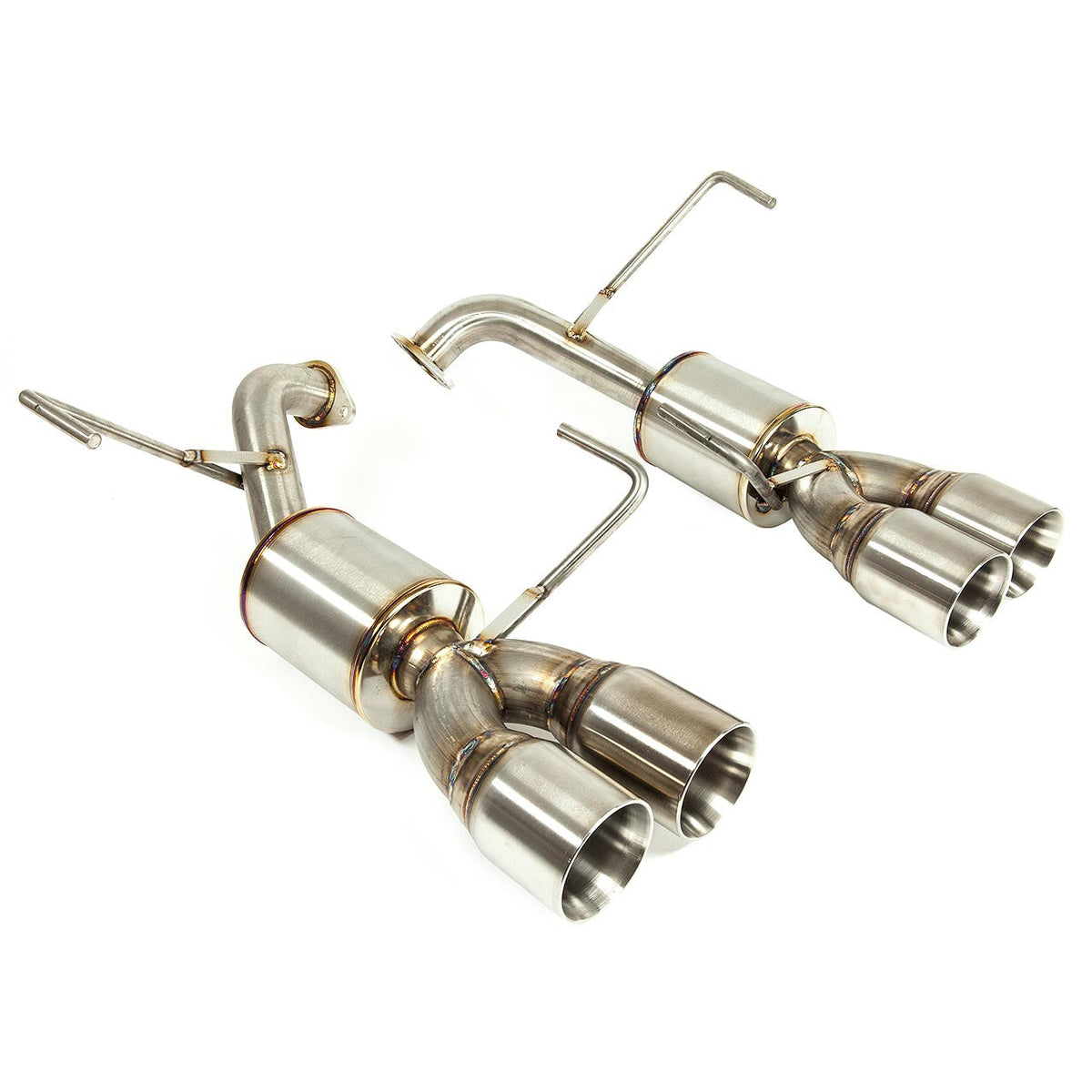 Mele Design - Nameless Performance Axleback Exhaust - 2022+ Subaru WRX - 5" Muffler - 4" Double Wall Tips