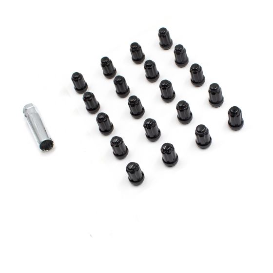 6-Spline Black M14 Lug Nut Kit (21+ All Mach-E Models)