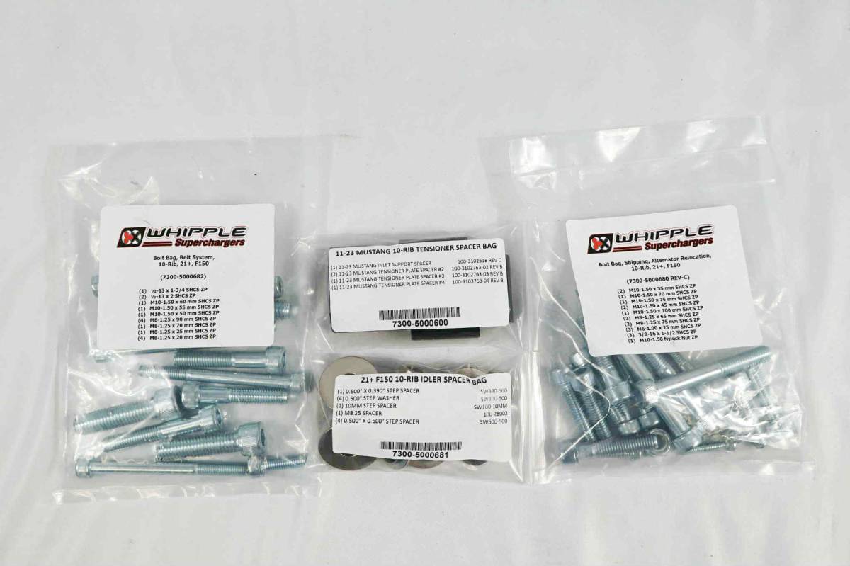 Whipple 10-Rib Belt System Upgrade (Whipple Supercharger Equipped) '21+ Ford F-150 5.0 L