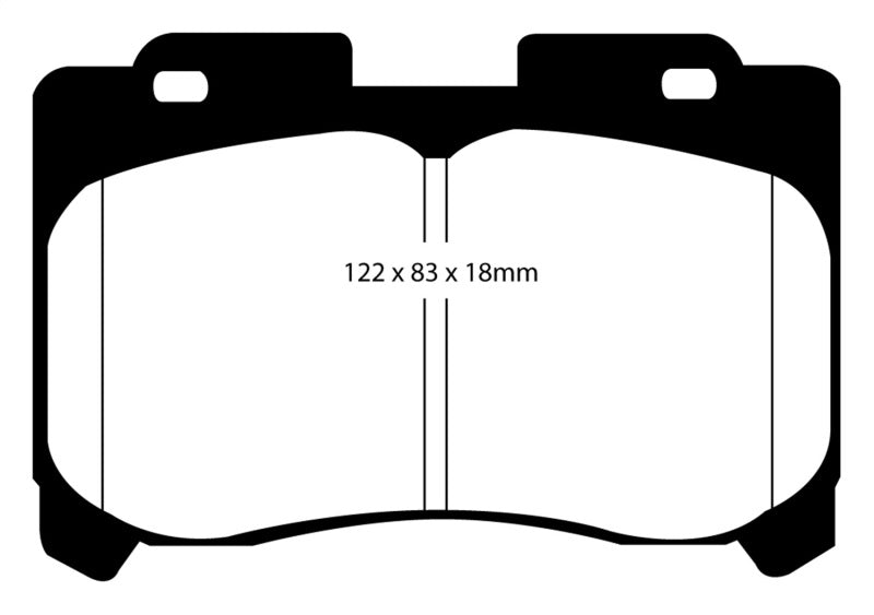 EBC 93-98 Toyota Supra 3.0 Twin Turbo Redstuff Front Brake Pads - DP31004C