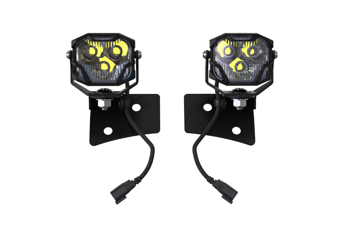 Morimoto - Ditch Light Brackets: Wrangler JK (07-17) - BAF035