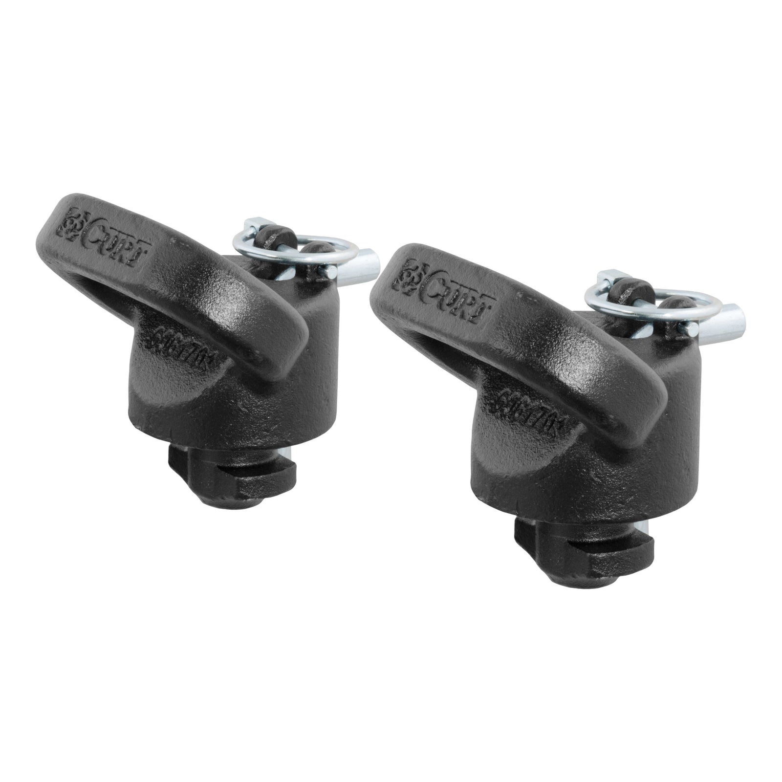 CURT 60617 OEM Puck System Gooseneck Safety Chain Anchors, 30K, Select Ram 2500, 3500