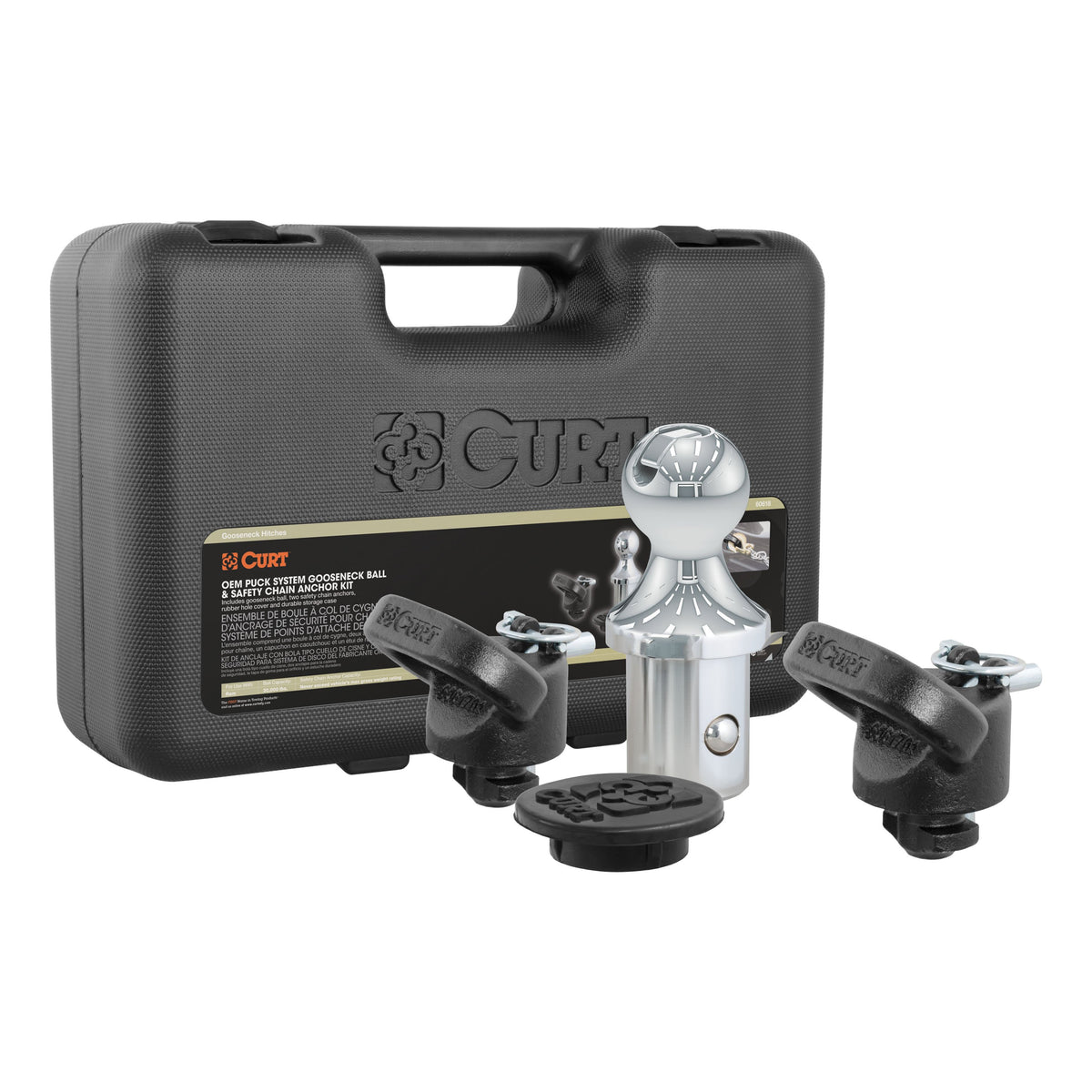CURT 60618 OEM Puck System Gooseneck Hitch Kit, 30K, 2-5/16-In Ball, Fits Select Ram 2500, 3500