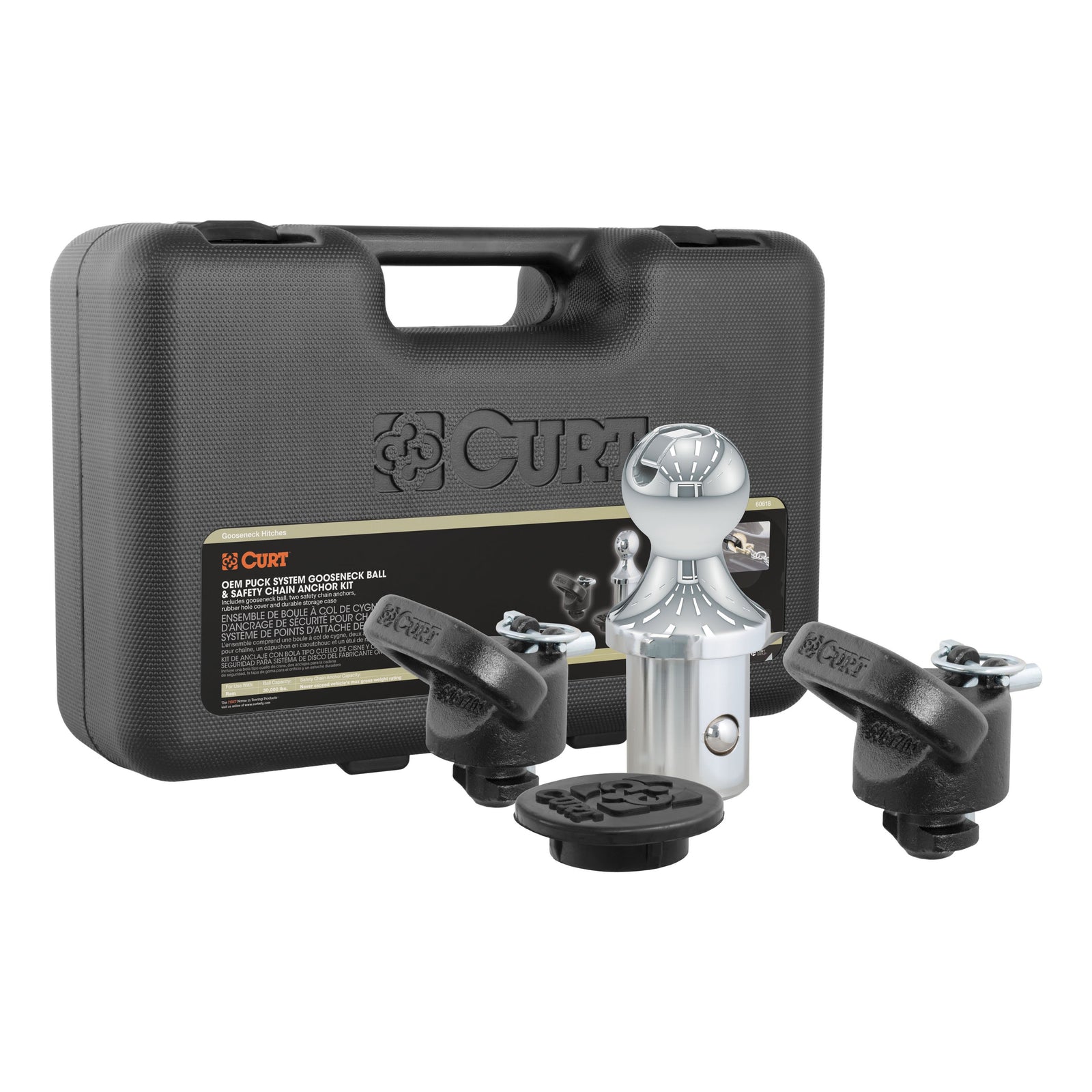 CURT 60618 OEM Puck System Gooseneck Hitch Kit, 30K, 2-5/16-In Ball, Fits Select Ram 2500, 3500