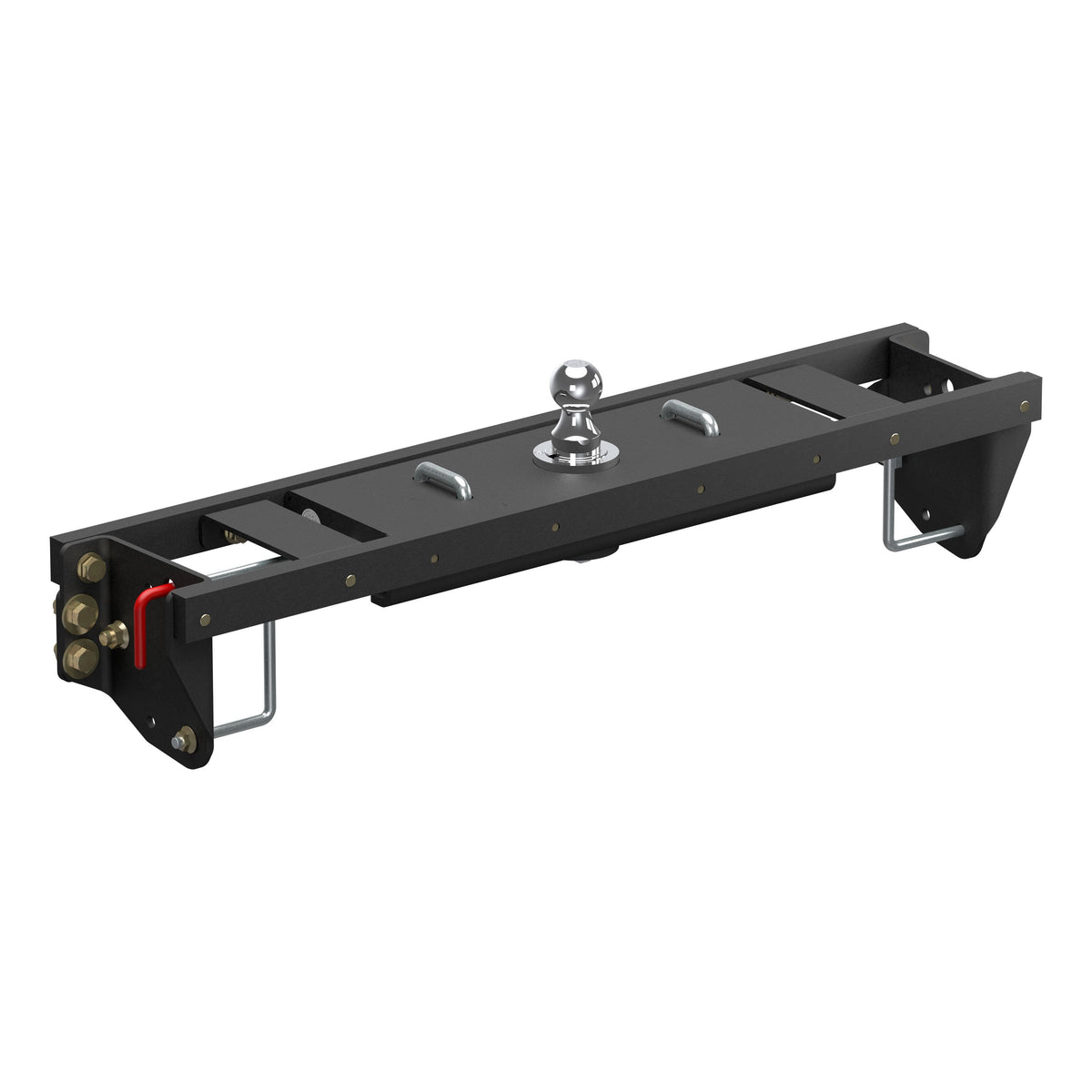 CURT 60690 Double Lock EZr Gooseneck Hitch, 2-5/16-In. Flip-Over Ball 25K, Fits Select Chevrolet Silverado, GMC Sierra 2500, 3500 HD