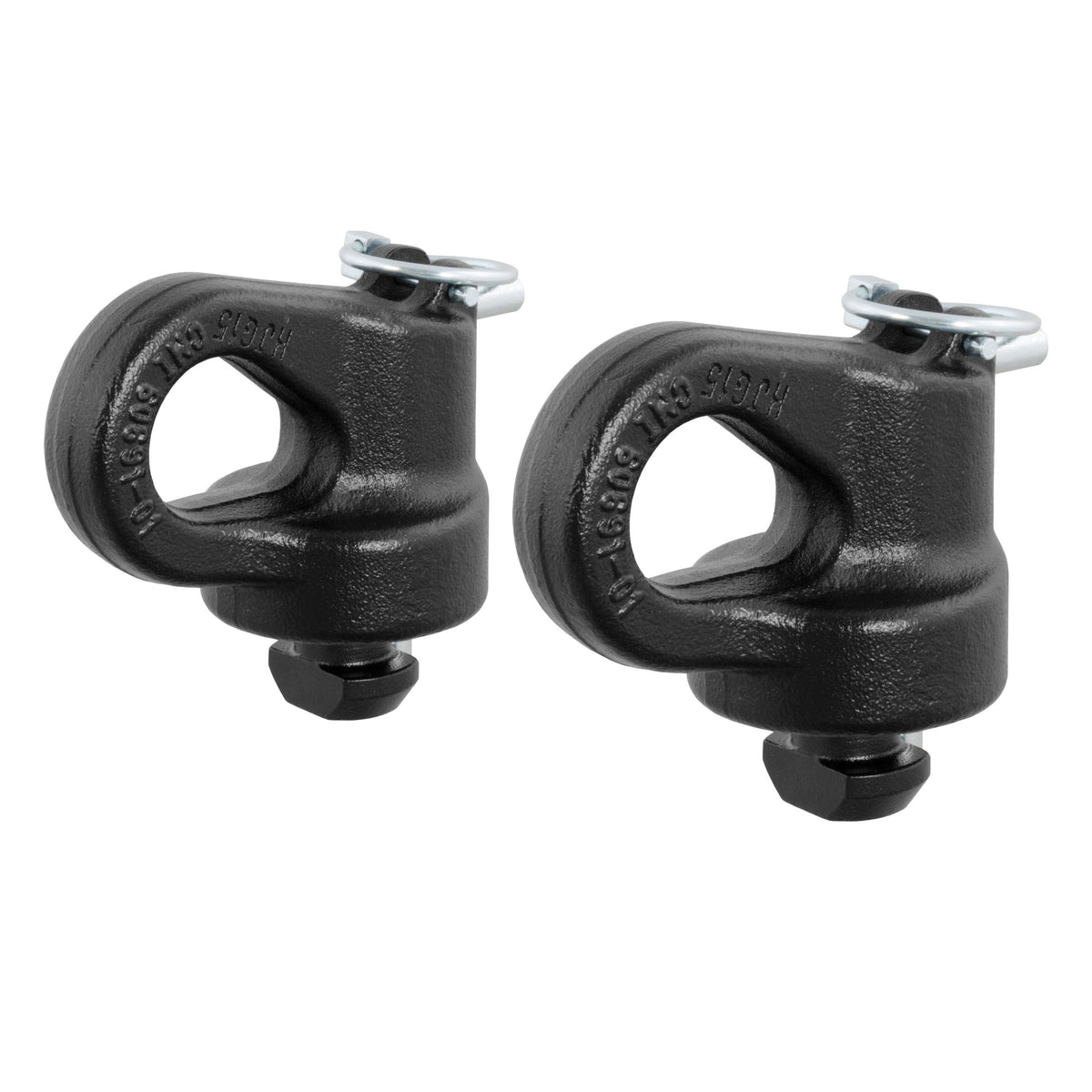CURT 60691 OEM Puck System Gooseneck Safety Chain Anchors, 30K, Fits Select Silverado, Sierra 2500, 3500 HD, F-250, F-350, Nissan Titan XD