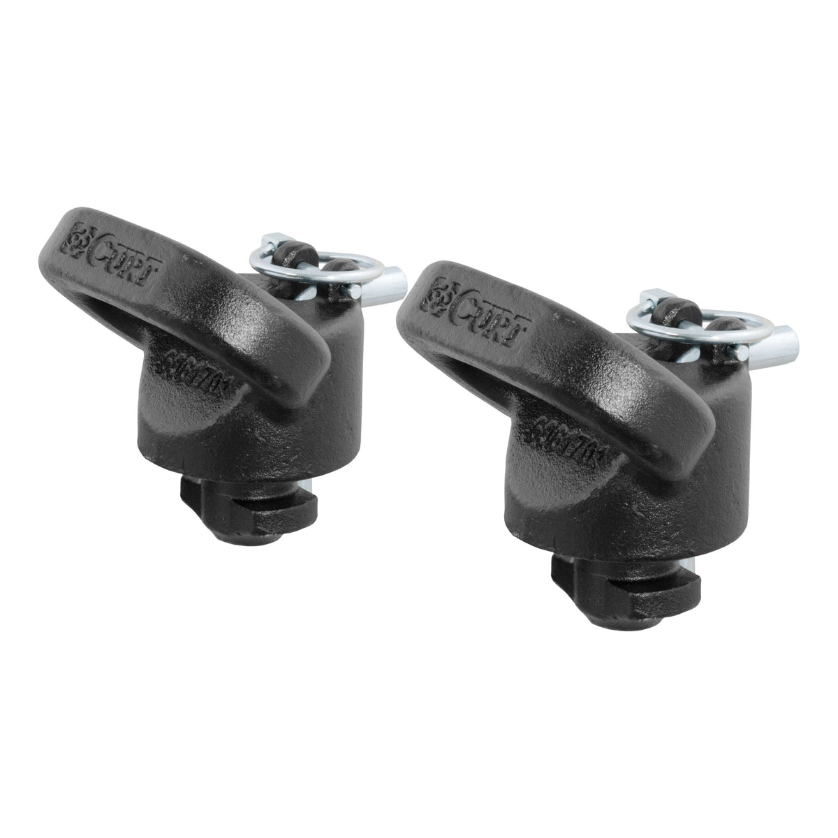 CURT 60698 OEM Puck System Gooseneck Safety Chain Anchors, 38K, Select Ram 2500, 3500