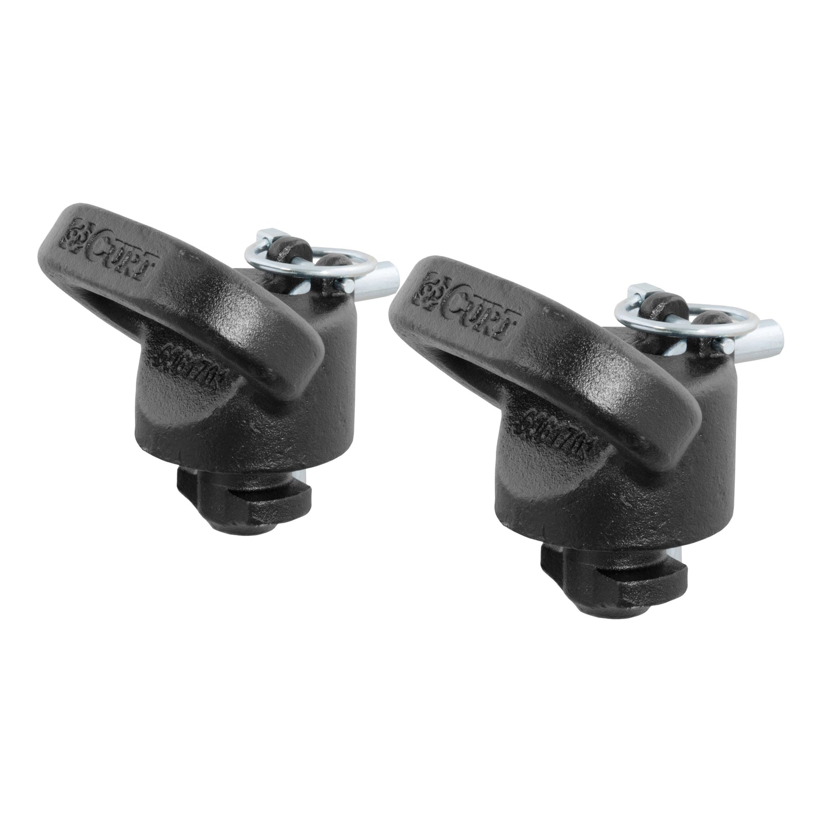 CURT 60698 OEM Puck System Gooseneck Safety Chain Anchors, 38K, Select Ram 2500, 3500