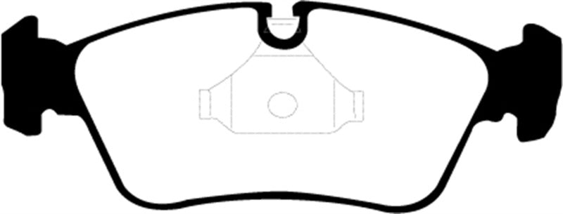 EBC 99-02 BMW Z3 2.5 Greenstuff Front Brake Pads - DP21211 for 1999-2005 BMW 3 Series - angle view