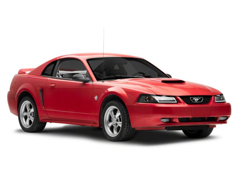 Raxiom 99-04 Ford Mustang Axial Series Headlights w/ LED Bar- Blk Housing (Clear Lens) - 422712