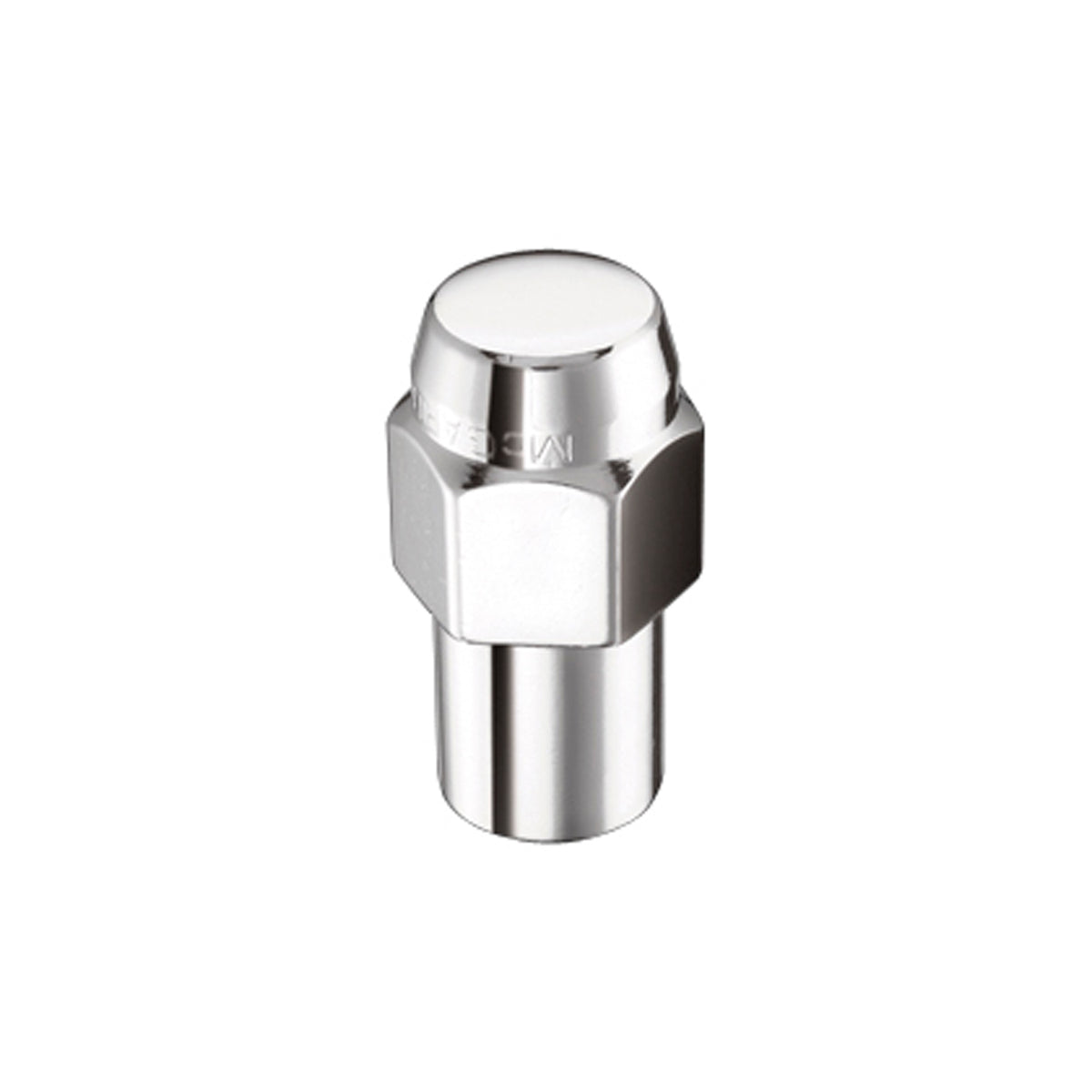McGard Hex Lug Nut (Reg. Shank - .746in.) M12X1.5 / 13/16 Hex / 1.65in. Length (4-Pack) - Chrome - 61002