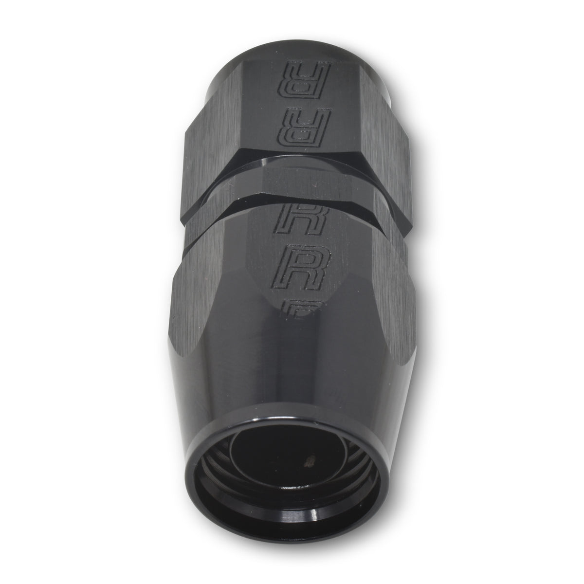 Russell Performance -8 AN Black Straight Full Flow Hose End - 610035