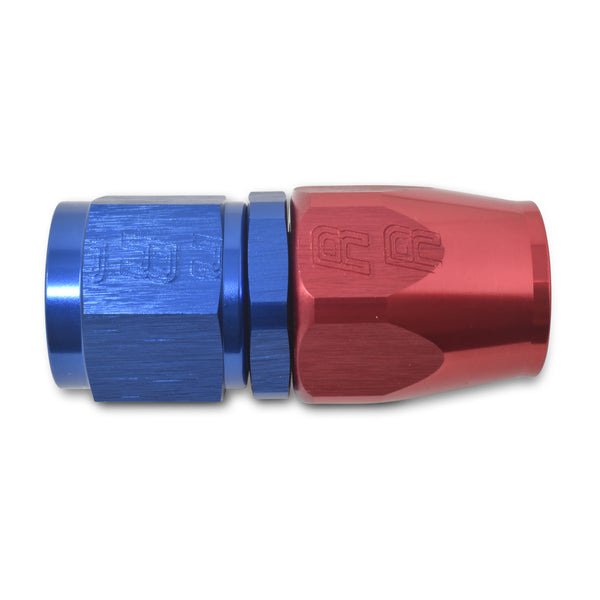 Russell Performance -16 AN Red/Blue Straight Full Flow Hose End - 610060 - front view