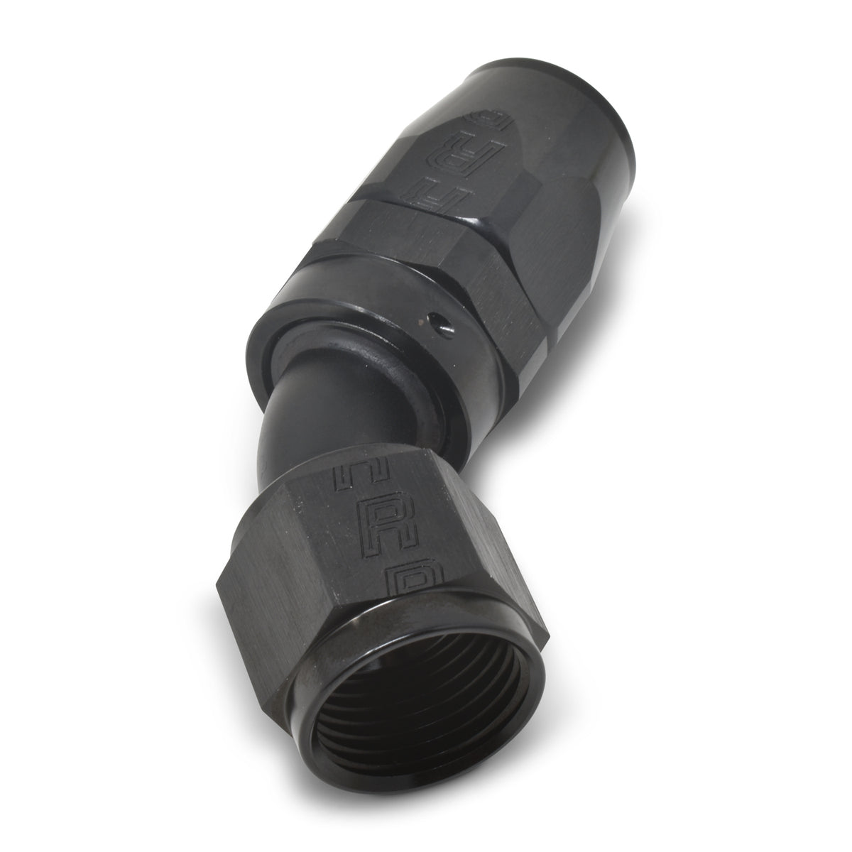 Russell Performance -12 AN Black 45 Degree Full Flow Hose End - 610125