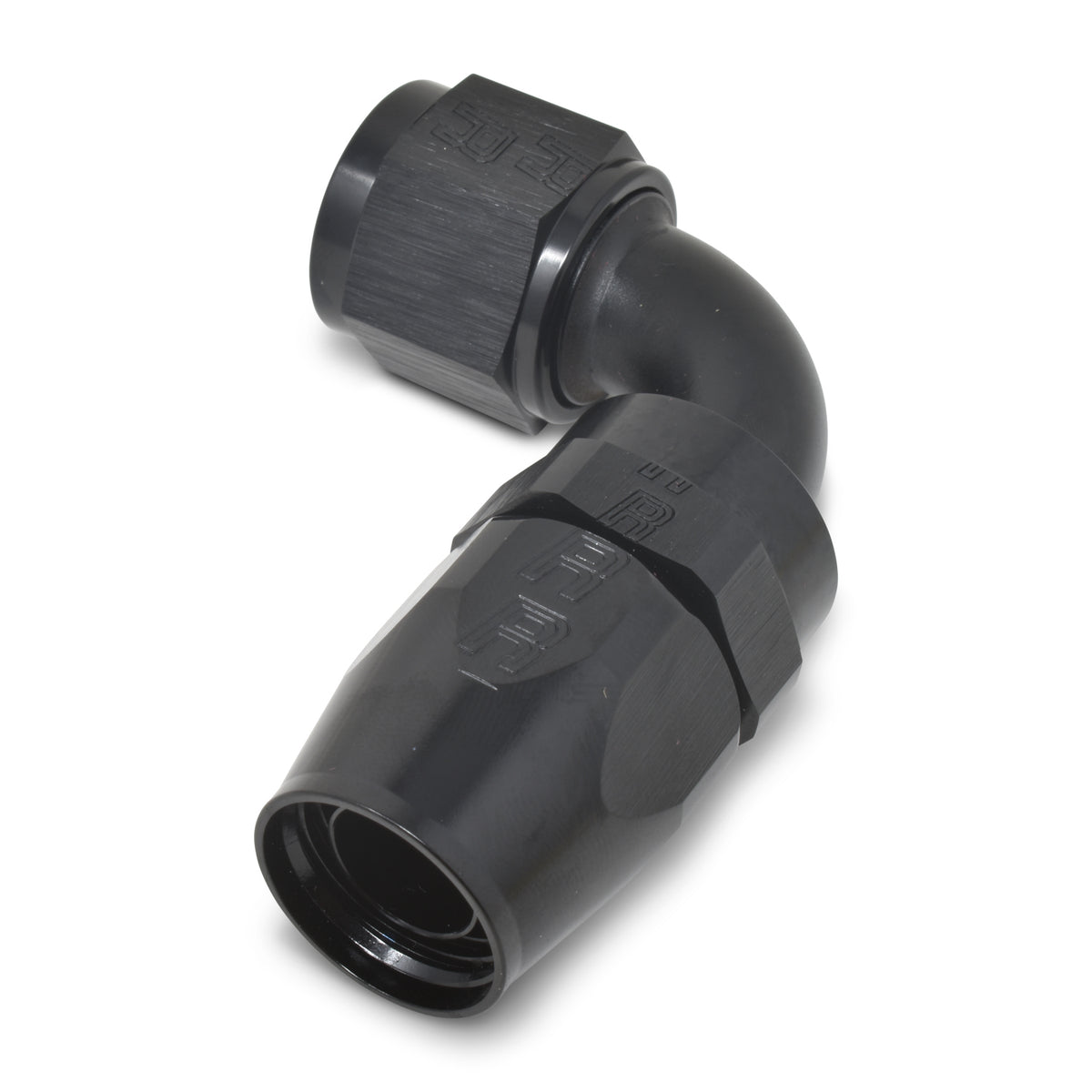 Russell Performance -12 AN Black 90 Degree Full Flow Hose End - 610195