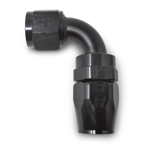 Russell Performance -16 AN Black 90 Degree Full Flow Hose End - 610205 - front view