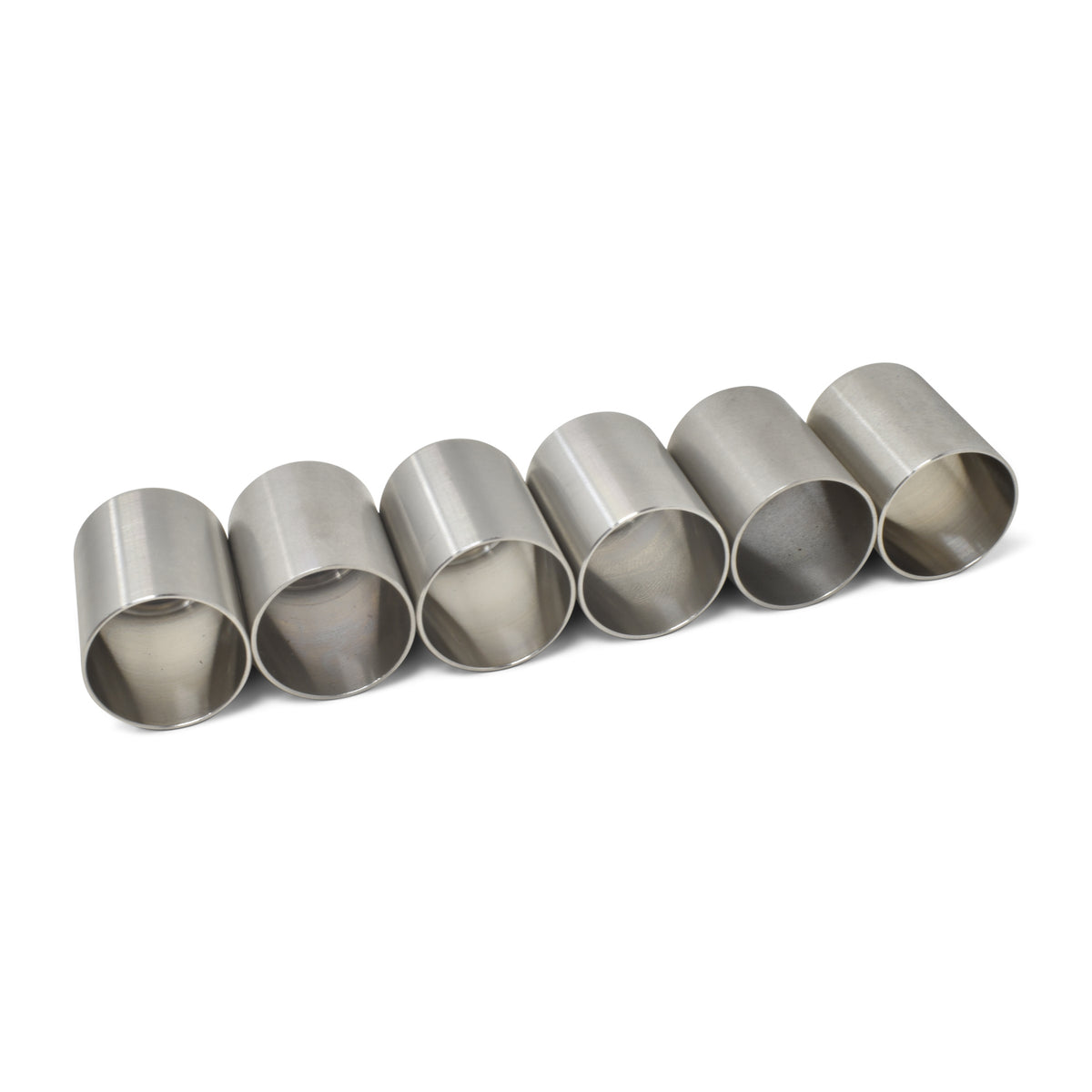 Russell Performance -10 AN Stainless Steel Crimp Collars (O.D. 0.825) (6 Per Pack) - 610382