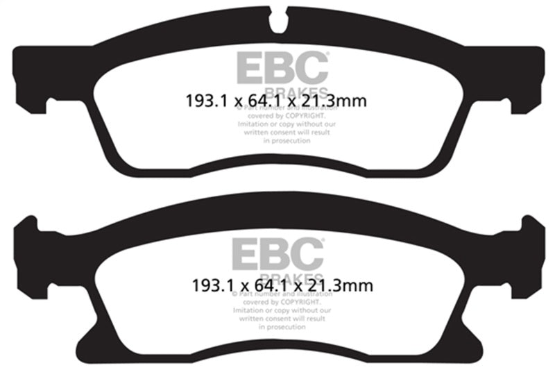 EBC 13+ Dodge Durango 5.7 Ultimax2 Front Brake Pads - UD1629