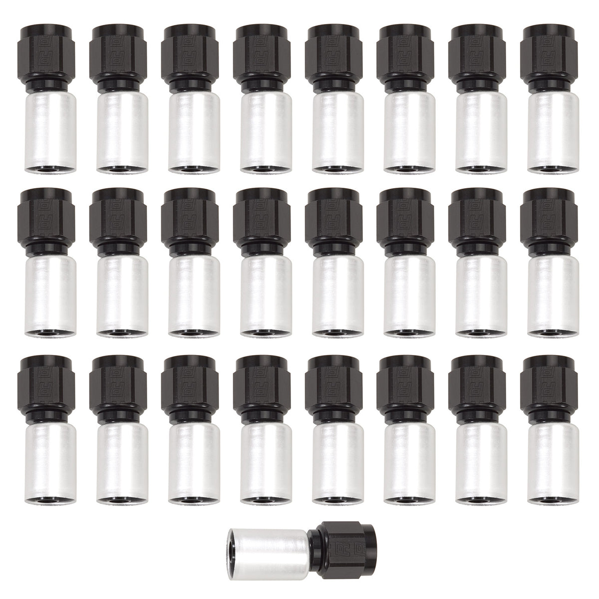 Russell Performance -6 AN Proclassic Crimp Straight End (O.D. 0.600) (Qty. 25) - 610468 - front view