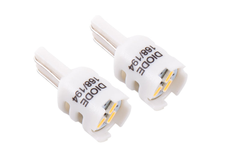 Diode Dynamics 194 LED Bulb HP3 LED Natural - White Short (Pair) - DD0328P