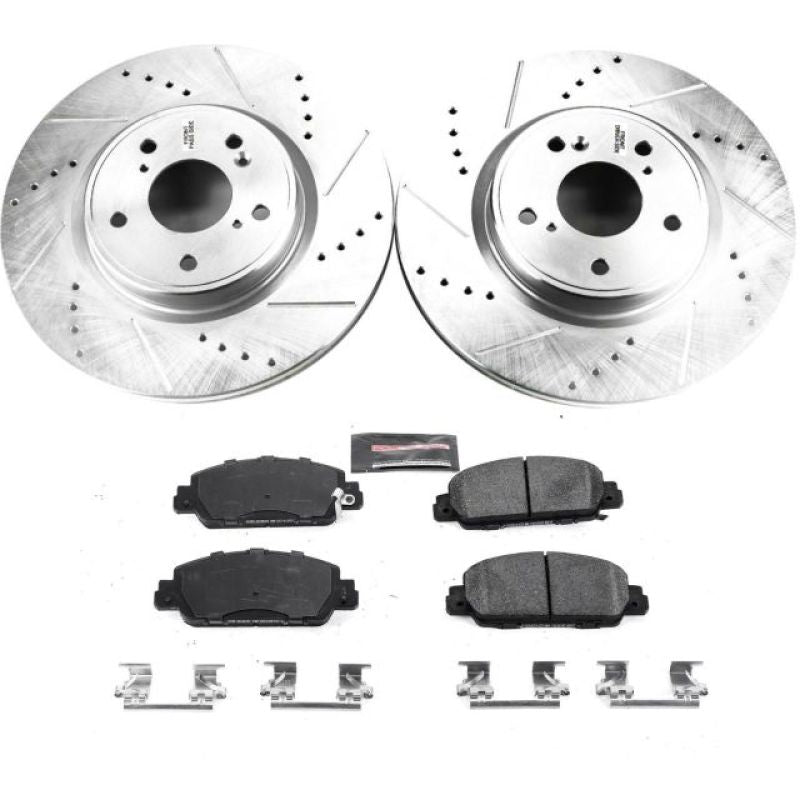 Power Stop 18-19 Honda Accord Front Z23 Evolution Sport Brake Kit - K8165 for 2018-2025 Honda Accord - front view