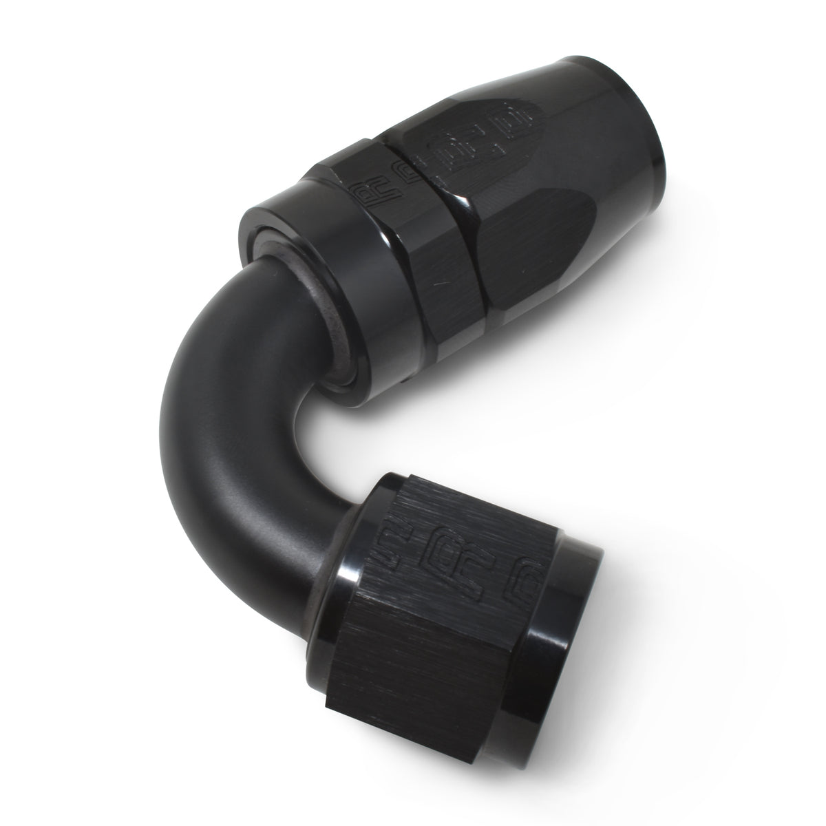 Russell Performance -10 AN Black 120 Degree Full Flow Swivel Hose End - 613425