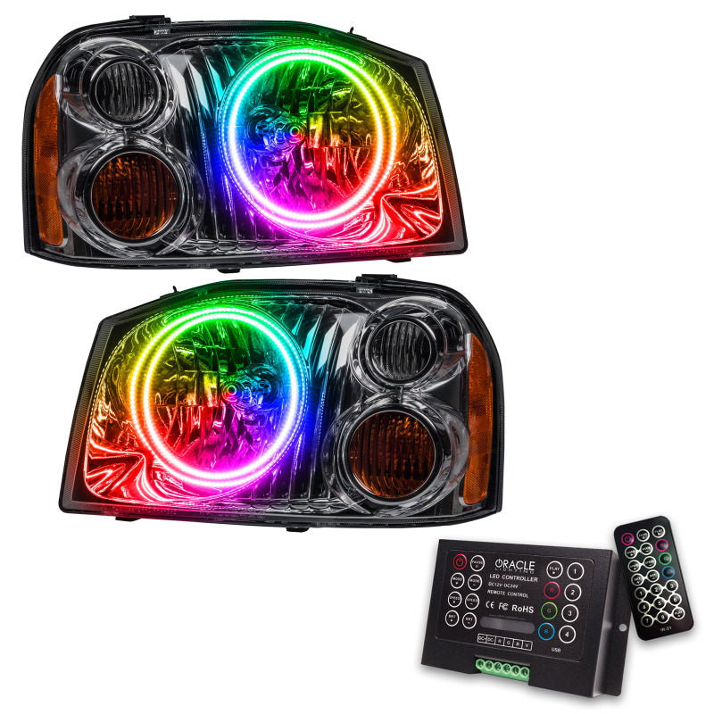 Oracle 01-04 Nissan Frontier SMD HL - Dual Halo - ColorSHIFT w/ 2.0 Controller SEE WARRANTY - 7178-333
