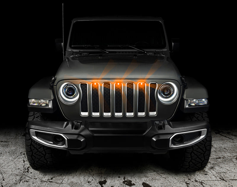 Oracle Pre-Runner Style LED Grille Kit for Jeep Wrangler JL - Amber SEE WARRANTY - 5870-005