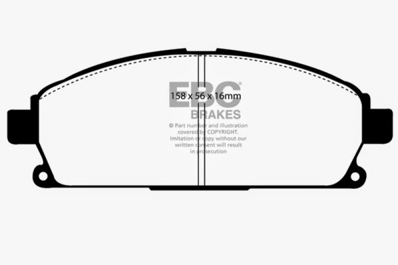 EBC 03-06 Acura MDX 3.5 Greenstuff Front Brake Pads - DP61247