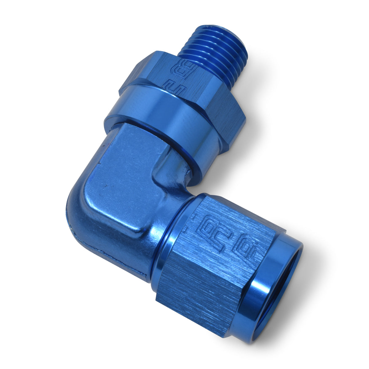 Russell Performance -6 AN 90 Degree Female to Male 1/4in Swivel NPT Fitting - 614006