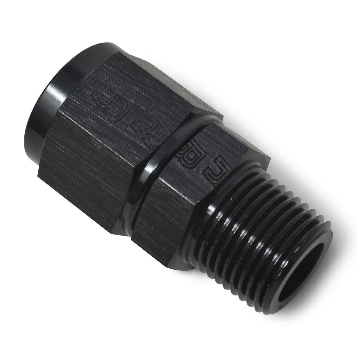 Russell Performance -8 AN Straight Female to 3/8in Male NPT Fitting (Black) - 614217