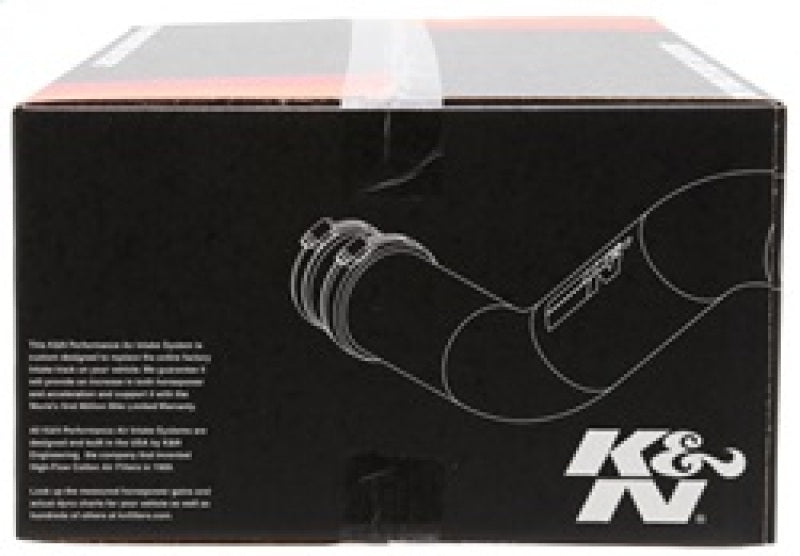 K&N 01-05 Honda Civic SR L4-1.7L Silver Typhoon Short Ram Intake - 69-1008TS for 2001-2005 Honda Civic - side view