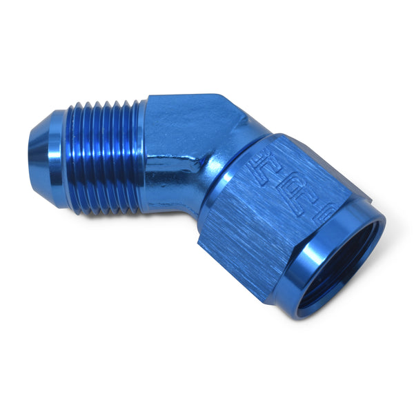 Russell Performance -6 AN 45 Degree Male AN to Female AN Fitting - 614706 - front view