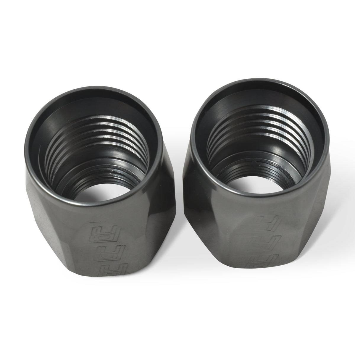 Russell Hose End Socket -6 AN Polished & Gray Anodized (2 PACK) - 615521