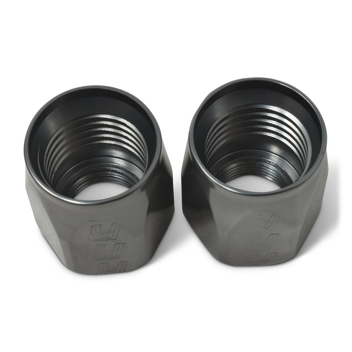 Russell Hose End Socket -10 AN Polished & Gray Anodized (2 Pack) - 615541