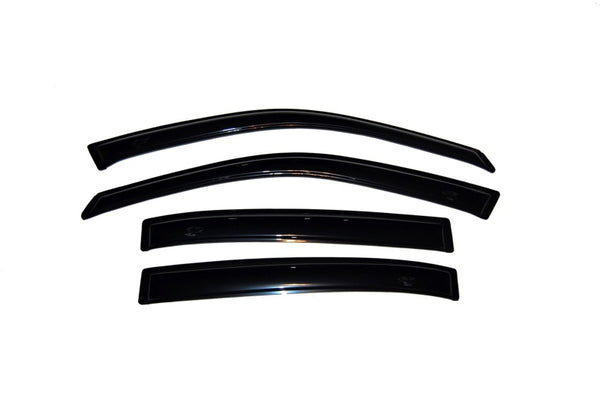 AVS 04-07 Chevy Malibu Ventvisor Outside Mount Window Deflectors 4pc - Smoke - 94621 for 2004-2008 Chevrolet Malibu - front v