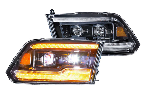 Morimoto - XB LED Headlights: Dodge Ram (09-18) (Pair / Amber DRL) - LF520-A-ASM