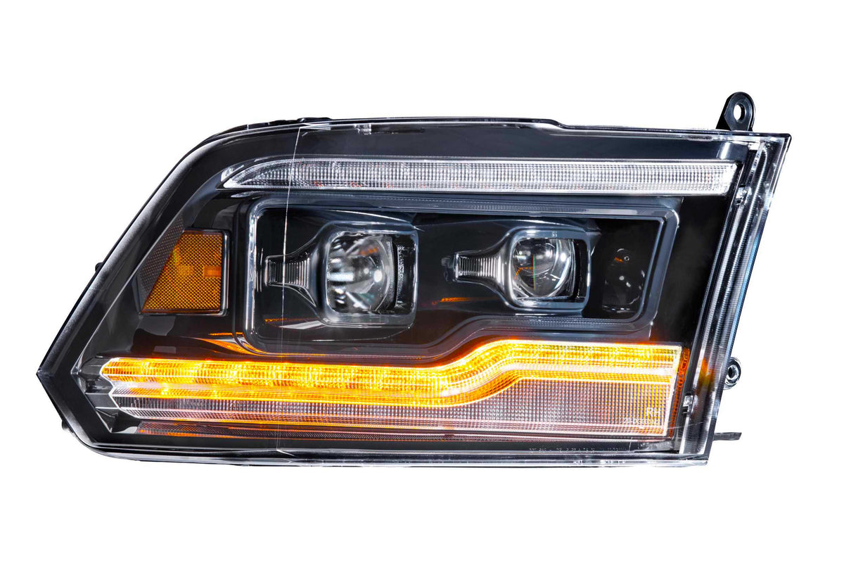 Morimoto - XB LED Headlights: Dodge Ram (09-18) (Pair / Amber DRL) - LF520-A-ASM